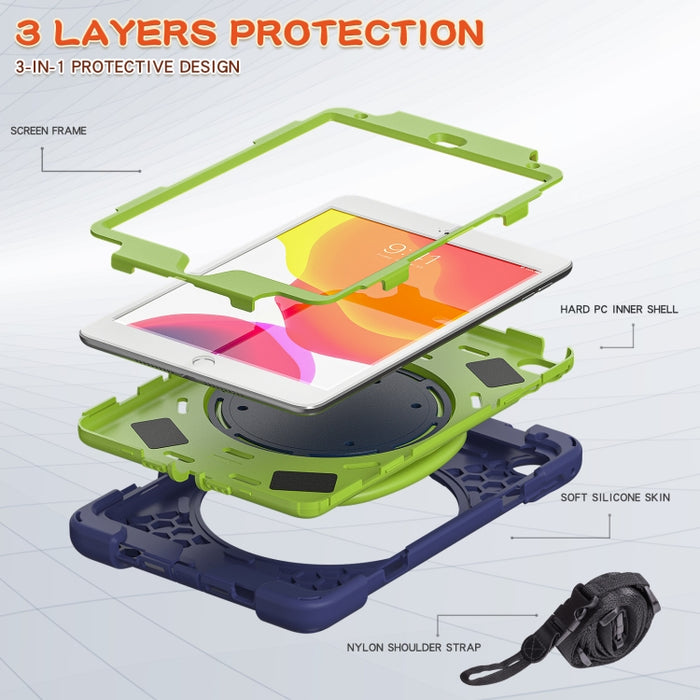 Funda protectora de silicona + PC con soporte y correa para el hombro, For iPad mini 5 / 4