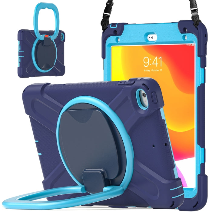 Funda protectora de silicona + PC con soporte y correa para el hombro, For iPad mini 5 / 4