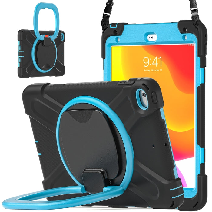 Funda protectora de silicona + PC con soporte y correa para el hombro, For iPad mini 5 / 4