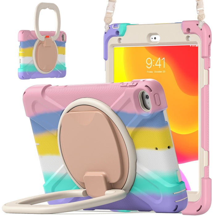 Funda protectora de silicona + PC con soporte y correa para el hombro, For iPad mini 5 / 4