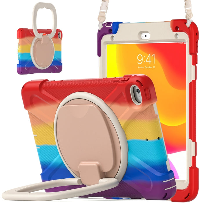 Funda protectora de silicona + PC con soporte y correa para el hombro, For iPad mini 5 / 4