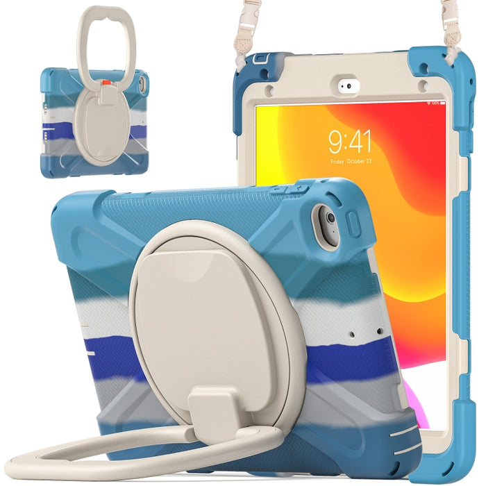 Funda protectora de silicona + PC con soporte y correa para el hombro, For iPad mini 5 / 4