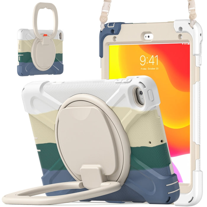 Funda protectora de silicona + PC con soporte y correa para el hombro, For iPad mini 5 / 4