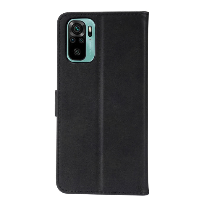 Estuche de cuero con tapa horizontal con patrón de gato feliz en relieve con soporte y ranuras para tarjetas y billetera, For Xiaomi Redmi Note 10 4G, For Xiaomi Redmi Note 10 5G, For Xiaomi Redmi Note 10 Pro