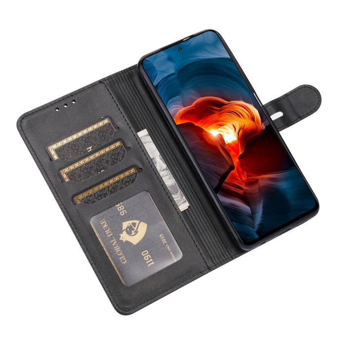 Estuche de cuero con tapa horizontal con patrón de gato feliz en relieve con soporte y ranuras para tarjetas y billetera, For Xiaomi Redmi Note 10 4G, For Xiaomi Redmi Note 10 5G, For Xiaomi Redmi Note 10 Pro