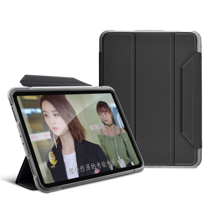 Estuche de cuero con tapa horizontal para PC de la serie Mutural Yagao con soporte y ranura para bolígrafo