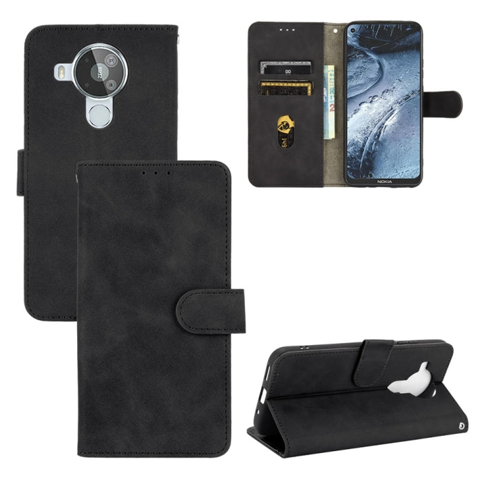 Funda de piel sintética con textura de piel de becerro con tapa horizontal y hebilla magnética con soporte, ranuras para tarjetas y cartera, For Xiaomi Redmi Note 10 5G, For CUBOT Note 20, For Nokia 7.3, For ZTE Libero 5G