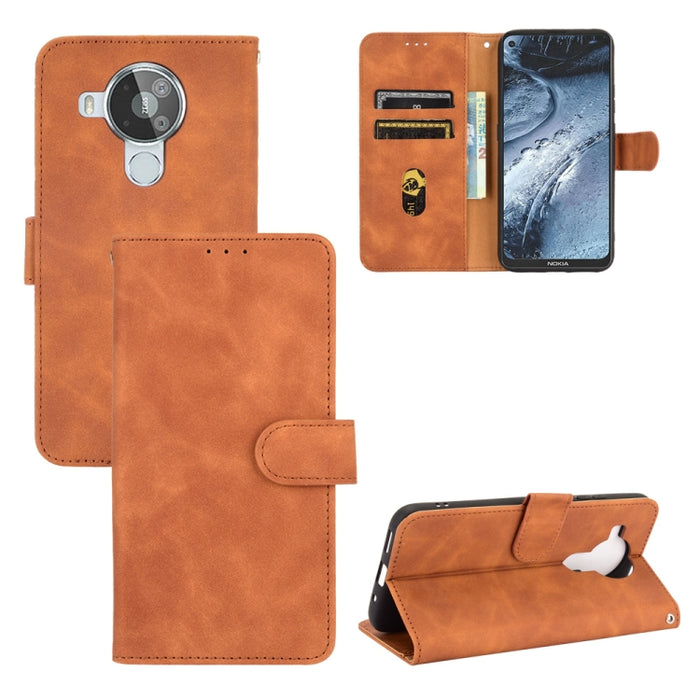 Funda de piel sintética con textura de piel de becerro con tapa horizontal y hebilla magnética con soporte, ranuras para tarjetas y cartera, For Xiaomi Redmi Note 10 5G, For CUBOT Note 20, For Nokia 7.3, For ZTE Libero 5G