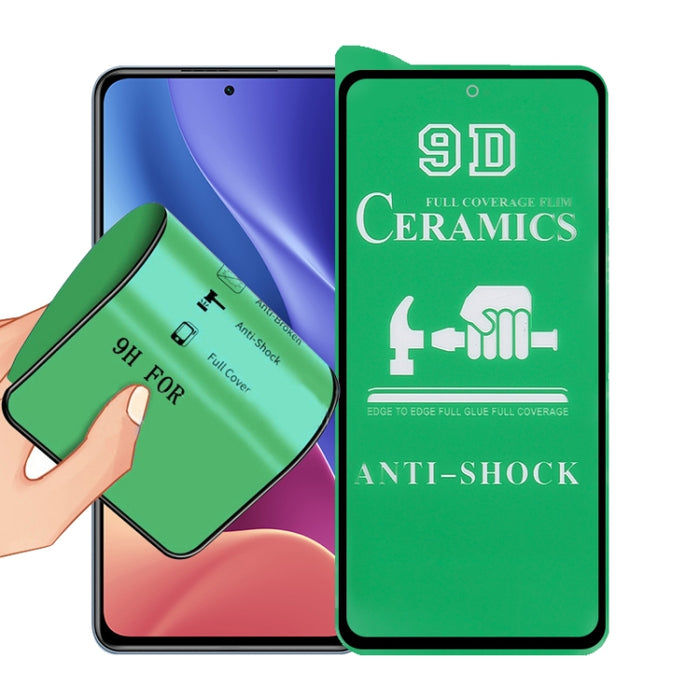 Película de cerámica de pegamento completo de pantalla completa 9D, For Xiaomi Redmi K40 Pro (1 PC), For Samsung Galaxy A02s (1 PCS), For Xiaomi Mi 10i (1 PC), For Samsung Galaxy A12 / A12 Nacho / M12 / A13 5G (1 PCS)                                   ...