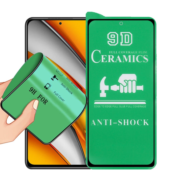 Película de cerámica de pegamento completo de pantalla completa 9D, For Xiaomi Redmi K40 Pro (1 PC), For Samsung Galaxy A02s (1 PCS), For Xiaomi Mi 10i (1 PC), For Samsung Galaxy A12 / A12 Nacho / M12 / A13 5G (1 PCS)                                   ...