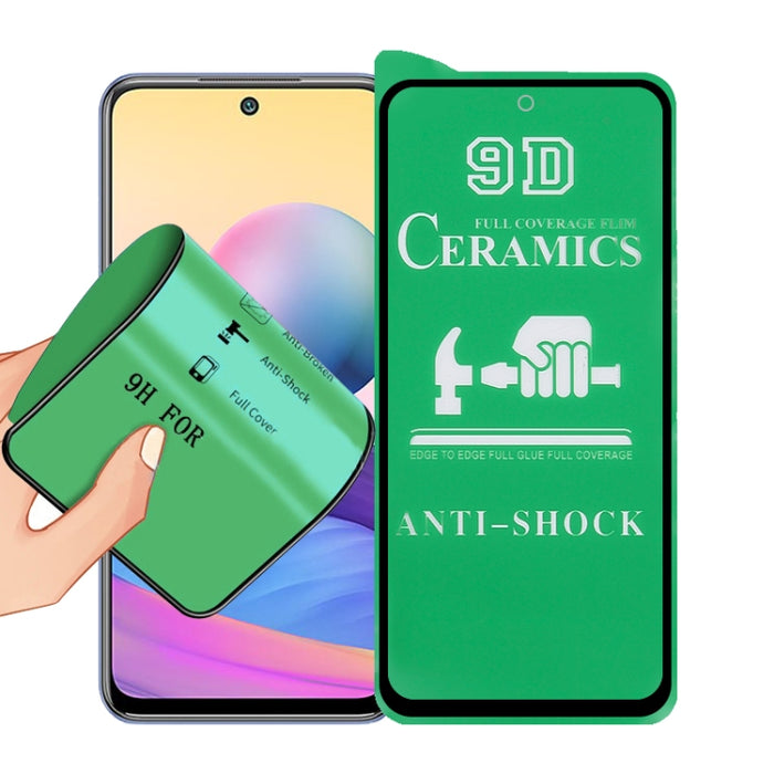 Película de cerámica de pegamento completo de pantalla completa 9D, For Xiaomi Redmi K40 Pro (1 PC), For Samsung Galaxy A02s (1 PCS), For Xiaomi Mi 10i (1 PC), For Samsung Galaxy A12 / A12 Nacho / M12 / A13 5G (1 PCS)                                   ...