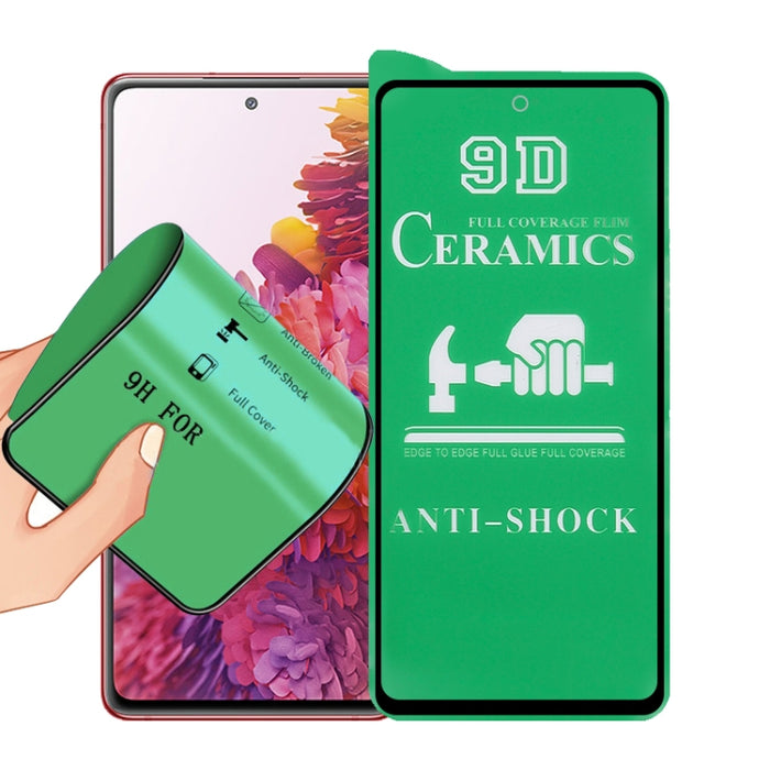 Película de cerámica de pegamento completo de pantalla completa 9D, For Xiaomi Redmi K40 Pro (1 PC), For Samsung Galaxy A02s (1 PCS), For Xiaomi Mi 10i (1 PC), For Samsung Galaxy A12 / A12 Nacho / M12 / A13 5G (1 PCS)                                   ...