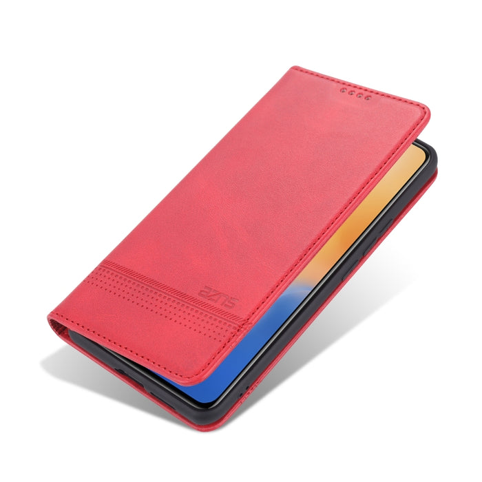 AZNS Estuche de cuero con tapa horizontal con textura de becerro magnético con ranuras para tarjetas y soporte y billetera, For vivo 21, For Xiaomi Redmi Note 10 5G, For Xiaomi Poco M3 Pro 5G