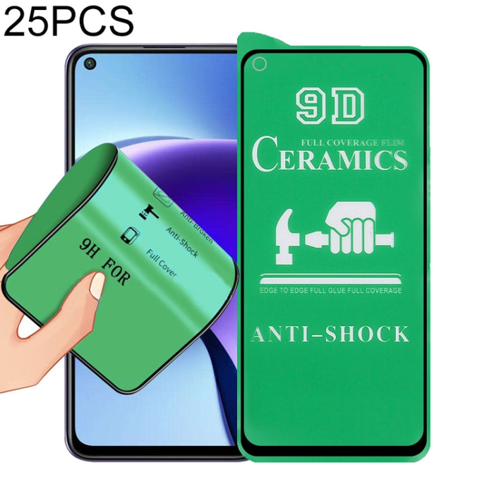 Película de cerámica con pegamento completo de pantalla completa 25 PCS 9D, For Xiaomi Redmi K40 Pro (25 PCS), For Samsung Galaxy A02s (25 PCS), For Xiaomi Mi 10i (25 PCS), For Samsung Galaxy A12 / A12 Nacho / M12 / A13 5G (25 PCS)                     ...