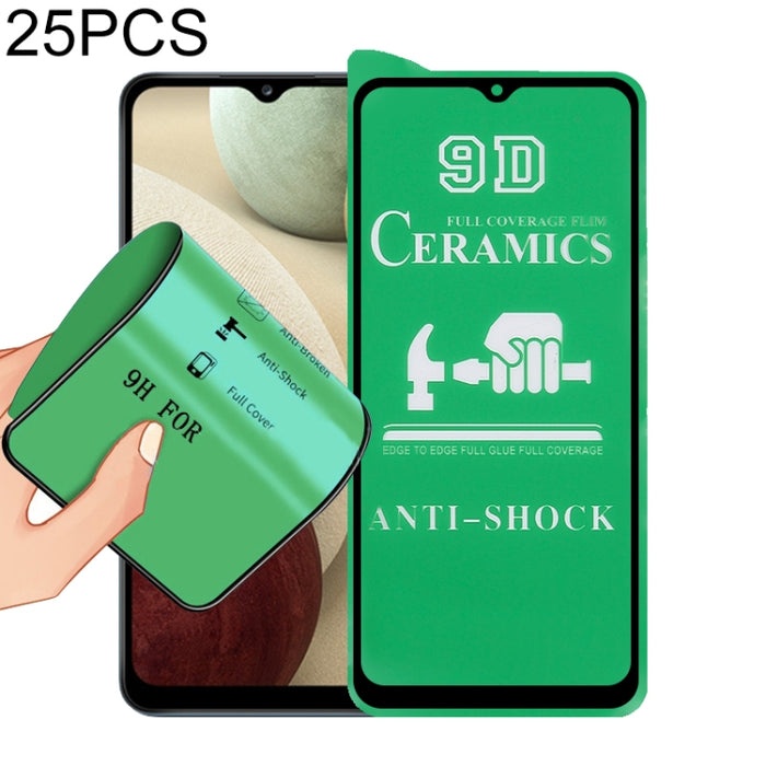 Película de cerámica con pegamento completo de pantalla completa 25 PCS 9D, For Xiaomi Redmi K40 Pro (25 PCS), For Samsung Galaxy A02s (25 PCS), For Xiaomi Mi 10i (25 PCS), For Samsung Galaxy A12 / A12 Nacho / M12 / A13 5G (25 PCS)                     ...