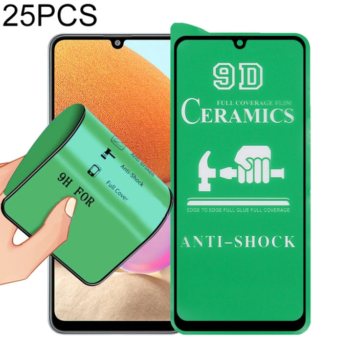 Película de cerámica con pegamento completo de pantalla completa 25 PCS 9D, For Xiaomi Redmi K40 Pro (25 PCS), For Samsung Galaxy A02s (25 PCS), For Xiaomi Mi 10i (25 PCS), For Samsung Galaxy A12 / A12 Nacho / M12 / A13 5G (25 PCS)                     ...