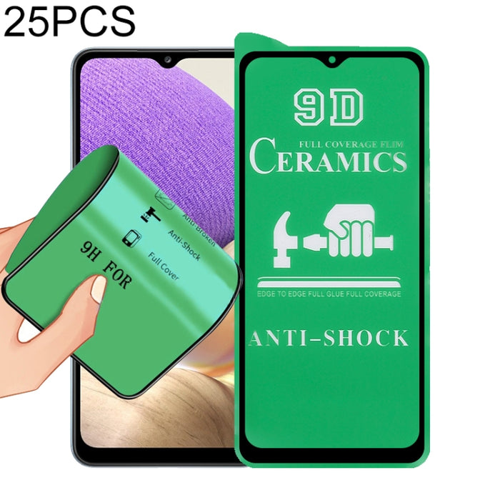 Película de cerámica con pegamento completo de pantalla completa 25 PCS 9D, For Xiaomi Redmi K40 Pro (25 PCS), For Samsung Galaxy A02s (25 PCS), For Xiaomi Mi 10i (25 PCS), For Samsung Galaxy A12 / A12 Nacho / M12 / A13 5G (25 PCS)                     ...