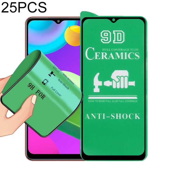 Película de cerámica con pegamento completo de pantalla completa 25 PCS 9D, For Xiaomi Redmi K40 Pro (25 PCS), For Samsung Galaxy A02s (25 PCS), For Xiaomi Mi 10i (25 PCS), For Samsung Galaxy A12 / A12 Nacho / M12 / A13 5G (25 PCS)                     ...