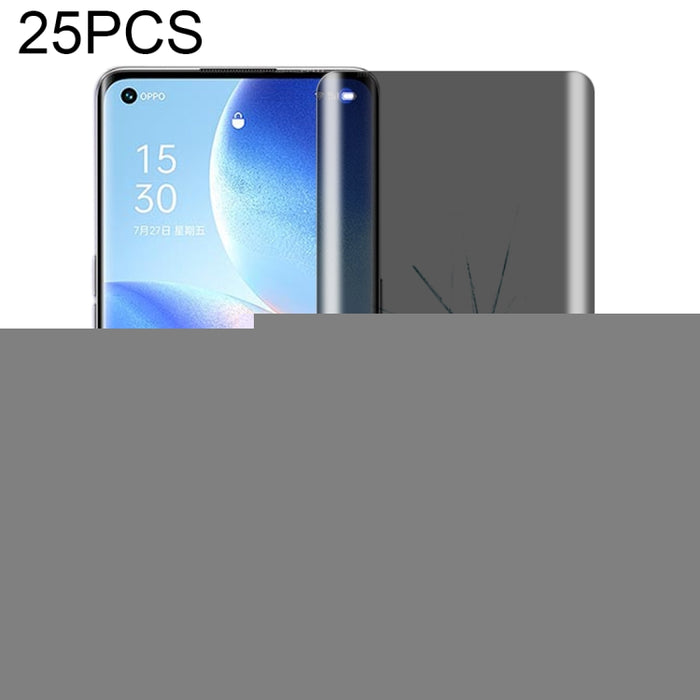 25 PCS 0.3mm 9H Dureza de superficie 3D Película de vidrio de privacidad de superficie curvada, For OPPO Reno5 Pro 5G (25 PCS), For Meizu 18 Pro / 18s Pro (25 PCS), For vivo X50 Pro (25 PCS), For OnePlus 8 Pro (25 PCS), For Xiaomi Mi 11 (25 PCS)       ...