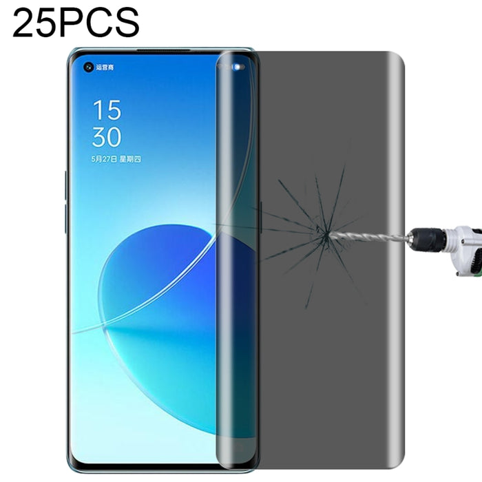 25 PCS 0.3mm 9H Dureza de superficie 3D Película de vidrio de privacidad de superficie curvada, For OPPO Reno5 Pro 5G (25 PCS), For Meizu 18 Pro / 18s Pro (25 PCS), For vivo X50 Pro (25 PCS), For OnePlus 8 Pro (25 PCS), For Xiaomi Mi 11 (25 PCS)       ...