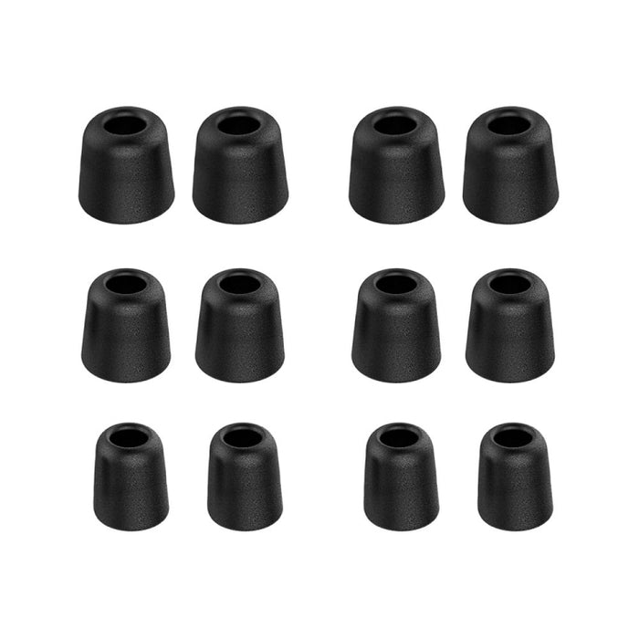 6 pares de tapones para los oídos New Bee NB-M1 de espuma viscoelástica de rebote lento con caja de almacenamiento, adecuados para tapones de auriculares de 5 mm a 7 mm