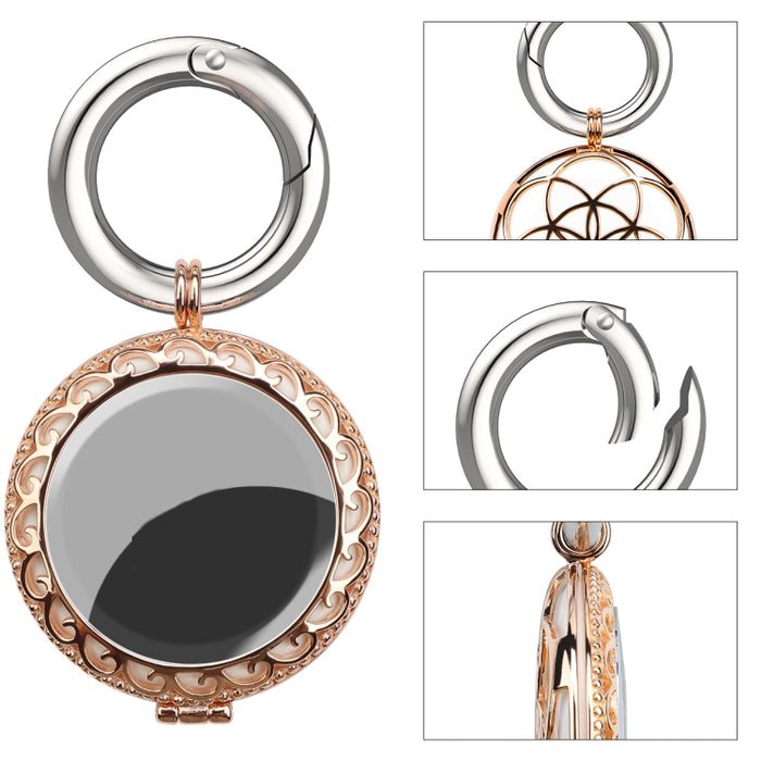 Funda protectora a prueba de golpes estilo joyería de cobre con lazo de gancho para llavero