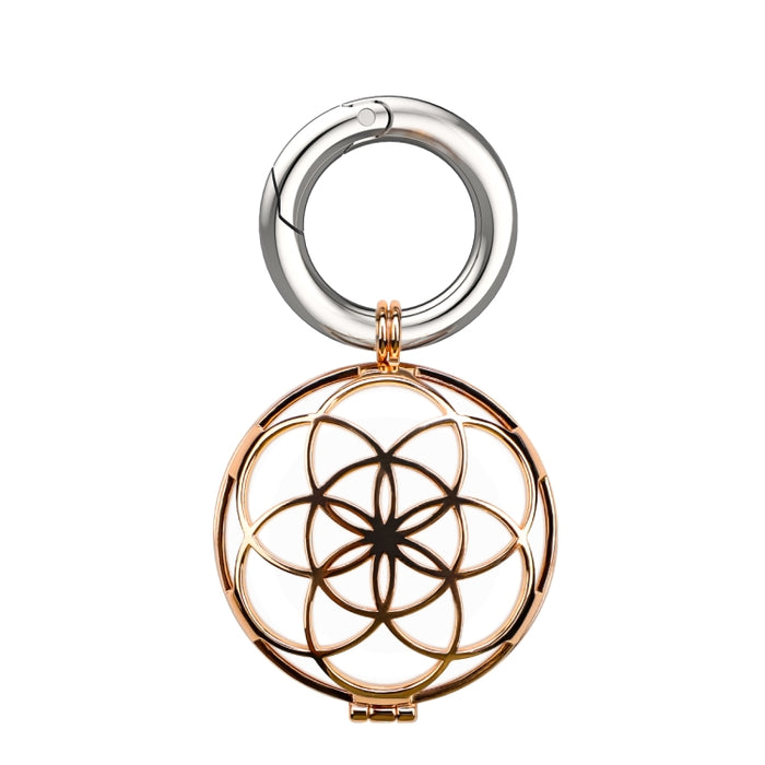 Funda protectora a prueba de golpes estilo joyería de cobre con lazo de gancho para llavero