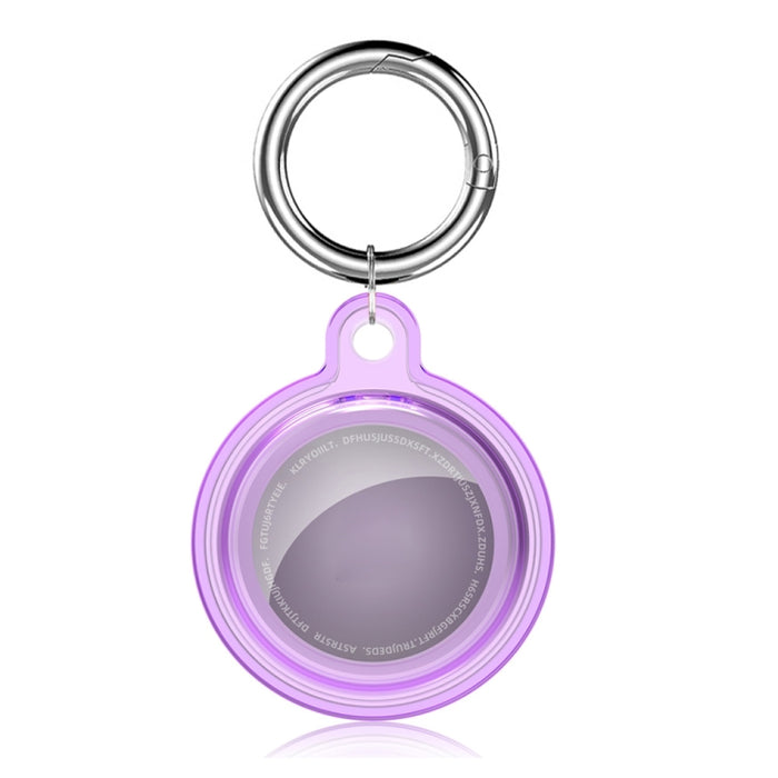 Estuche protector a prueba de golpes de cristal transparente todo incluido con lazo de gancho para llavero