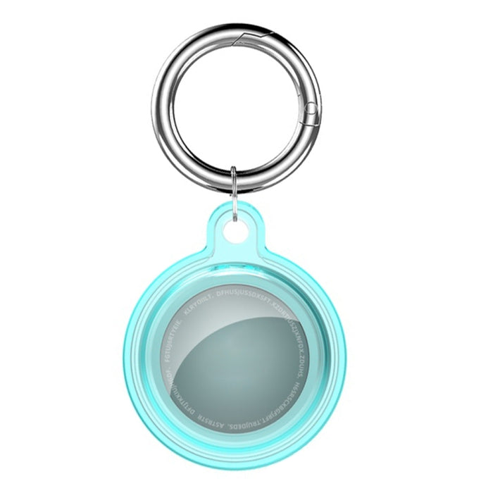 Estuche protector a prueba de golpes de cristal transparente todo incluido con lazo de gancho para llavero