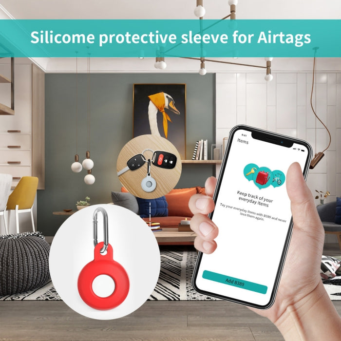 Funda protectora de silicona antiarañazos a prueba de golpes con mosquetón