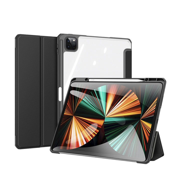 DUX DUCIS Serie TOBY Cuero PU a prueba de golpes + PC + TPU Estuche con tapa horizontal con soporte y ranura para bolígrafo y función de reposo / activación