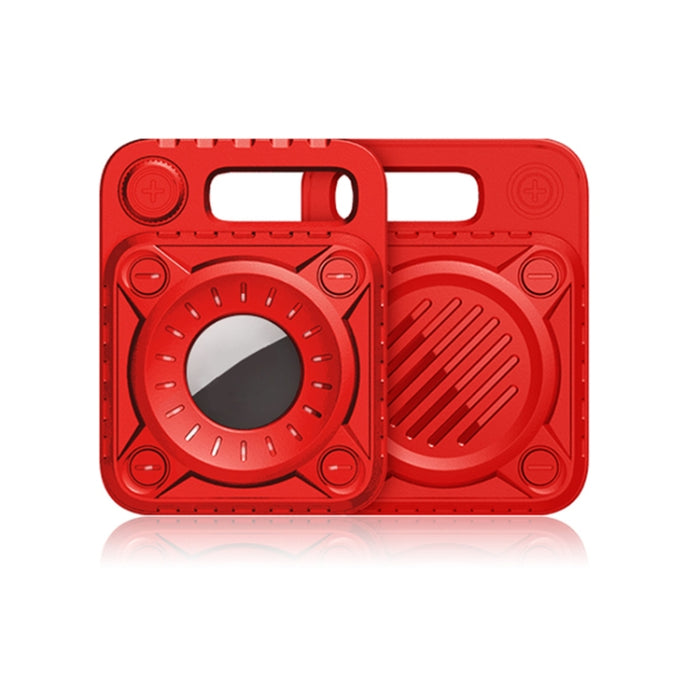 Funda protectora de TPU antiarañazos a prueba de golpes con gancho de llavero para AirTag