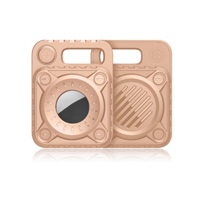 Funda protectora de TPU antiarañazos a prueba de golpes con gancho de llavero para AirTag