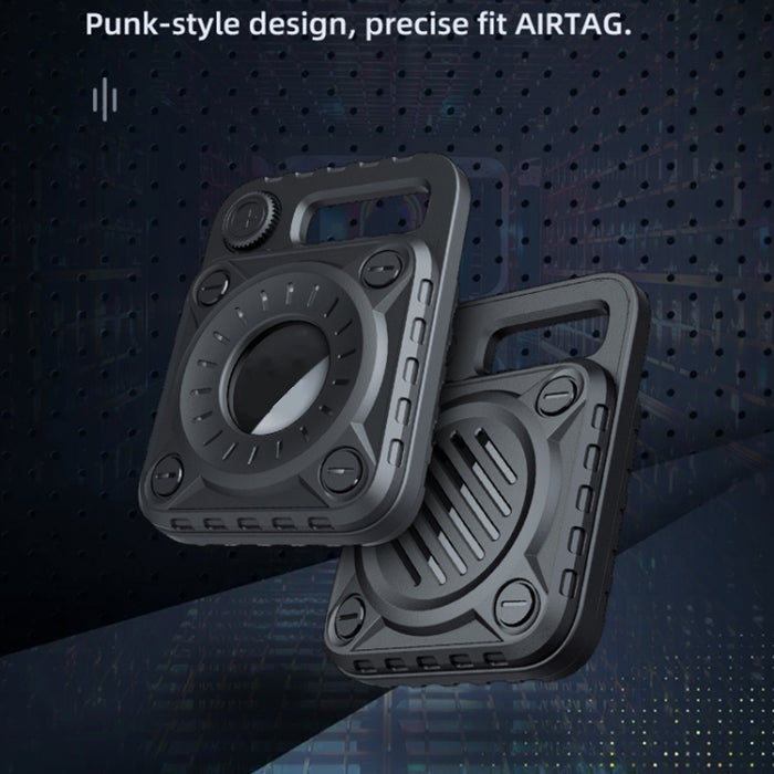 Funda protectora de TPU antiarañazos a prueba de golpes con gancho de llavero para AirTag