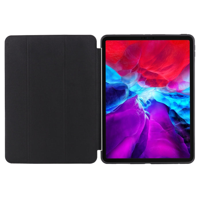 Funda de cuero con tapa horizontal de TPU con soporte de tres pliegues para iPad Pro 11 (2021) / (2020)