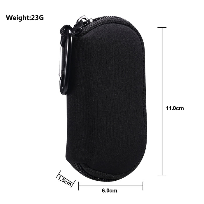 Mini bolsa protectora de auriculares de nailon resistente al agua elástica para AirPods Pro, con gancho