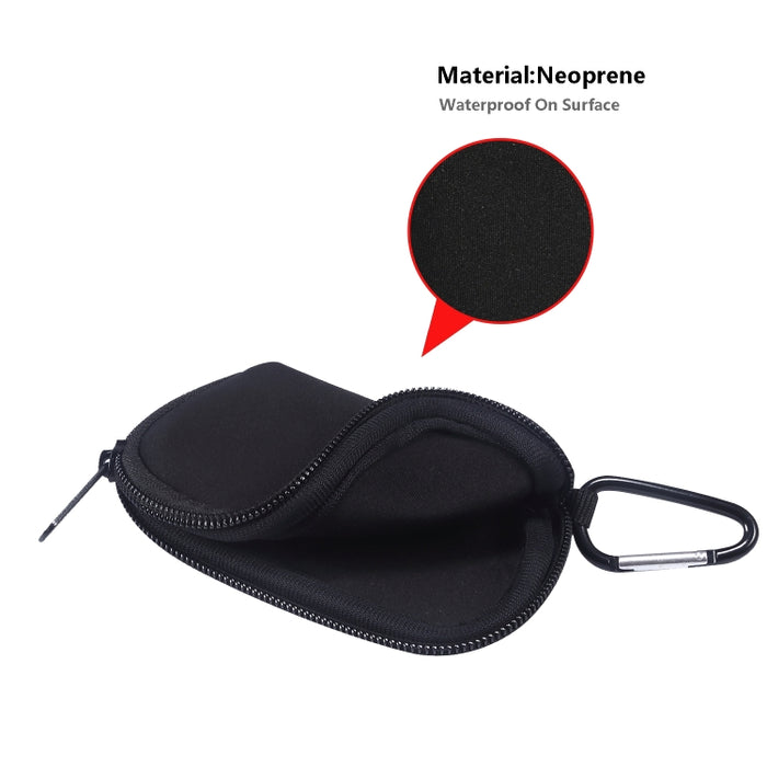 Mini bolsa protectora de auriculares de nailon resistente al agua elástica para AirPods Pro, con gancho
