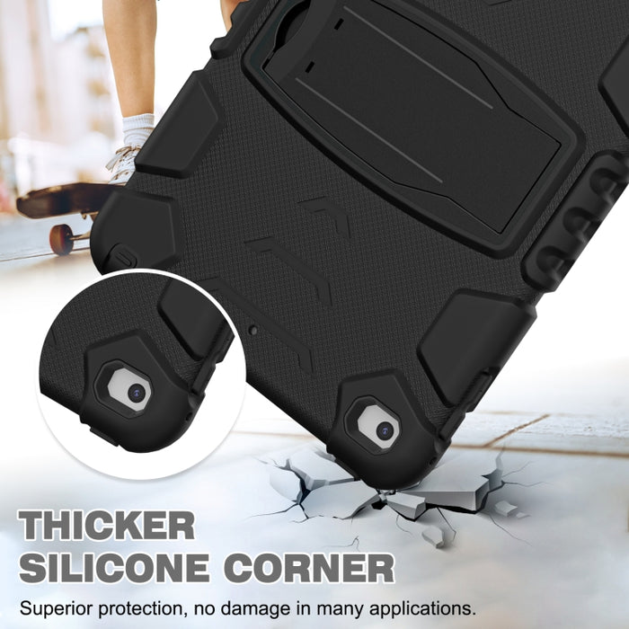 Marco de pantalla de protección de 3 capas + PC + Estuche combinado de silicona a prueba de golpes con soporte, For iPad mini 5 / 4, For Samsung Galaxy Tab S5e T720