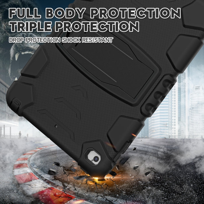 Marco de pantalla de protección de 3 capas + PC + Estuche combinado de silicona a prueba de golpes con soporte, For iPad mini 5 / 4, For Samsung Galaxy Tab S5e T720