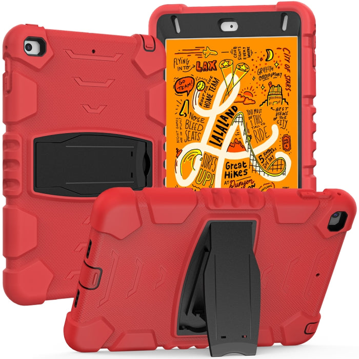 Marco de pantalla de protección de 3 capas + PC + Estuche combinado de silicona a prueba de golpes con soporte, For iPad mini 5 / 4, For Samsung Galaxy Tab S5e T720