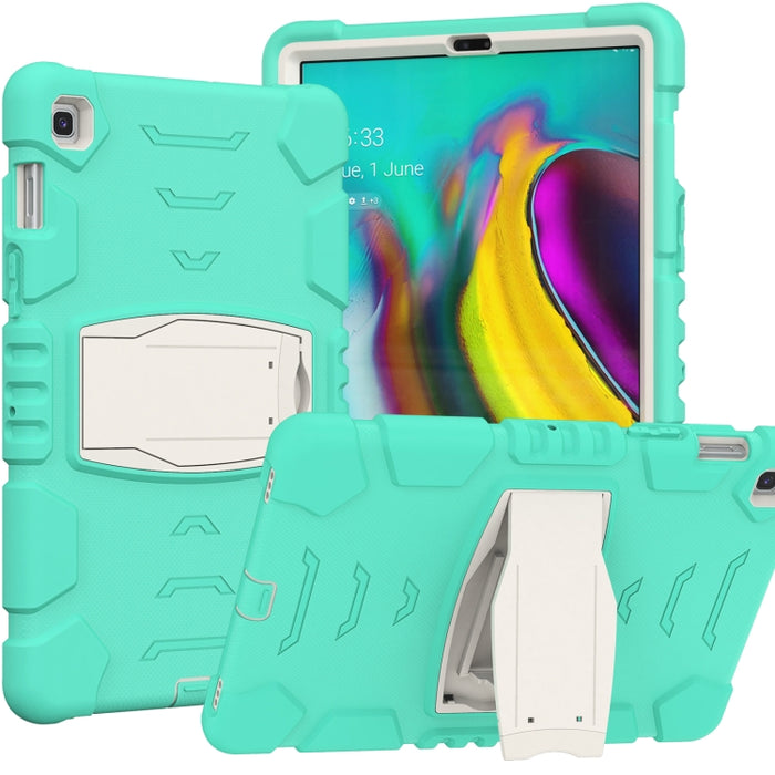 Marco de pantalla de protección de 3 capas + PC + Estuche combinado de silicona a prueba de golpes con soporte, For iPad mini 5 / 4, For Samsung Galaxy Tab S5e T720