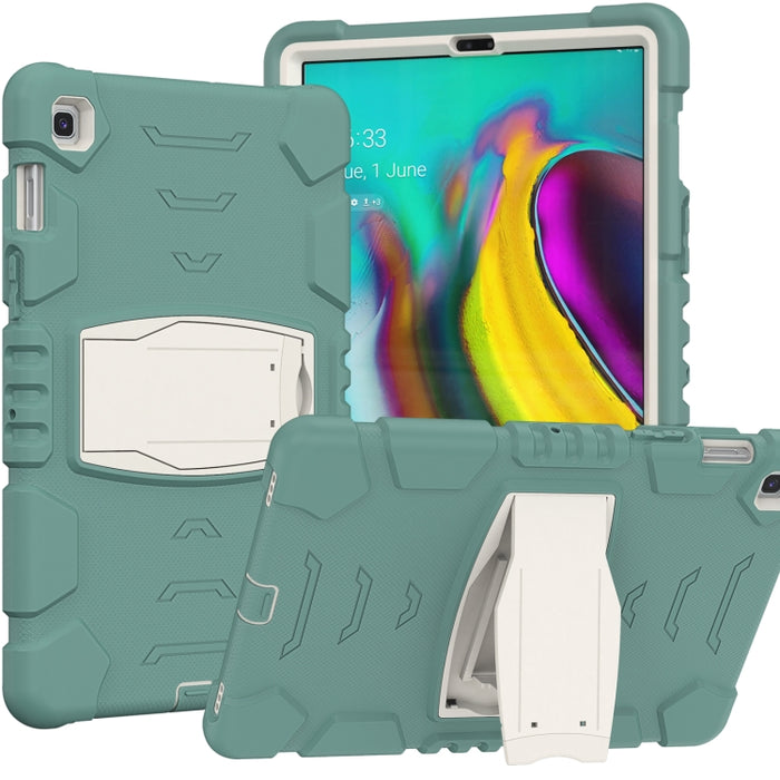 Marco de pantalla de protección de 3 capas + PC + Estuche combinado de silicona a prueba de golpes con soporte, For iPad mini 5 / 4, For Samsung Galaxy Tab S5e T720