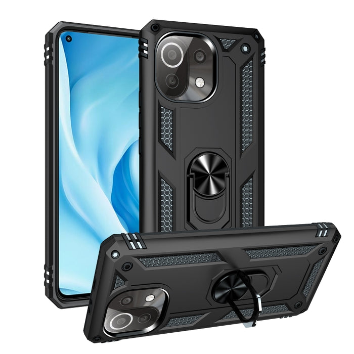 Funda protectora de TPU + PC a prueba de golpes con soporte giratorio de 360 grados, For Xiaomi Mi 11 Lite 5G