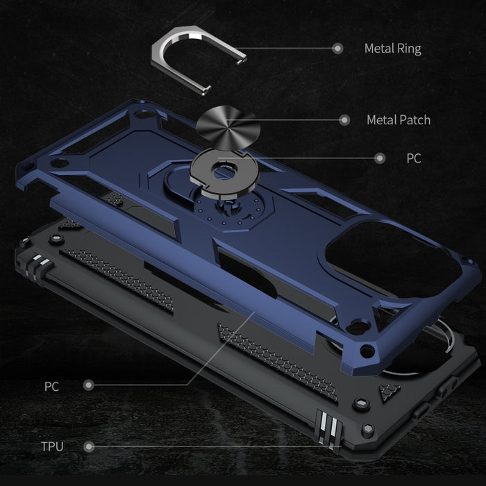 Funda protectora de TPU + PC a prueba de golpes con soporte giratorio de 360 grados, For Xiaomi Mi 11 Lite 5G