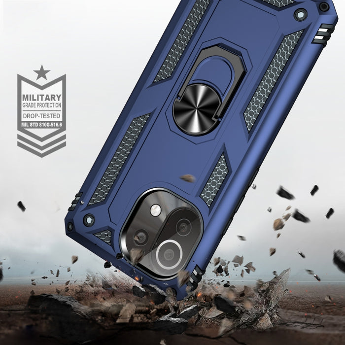 Funda protectora de TPU + PC a prueba de golpes con soporte giratorio de 360 grados, For Xiaomi Mi 11 Lite 5G