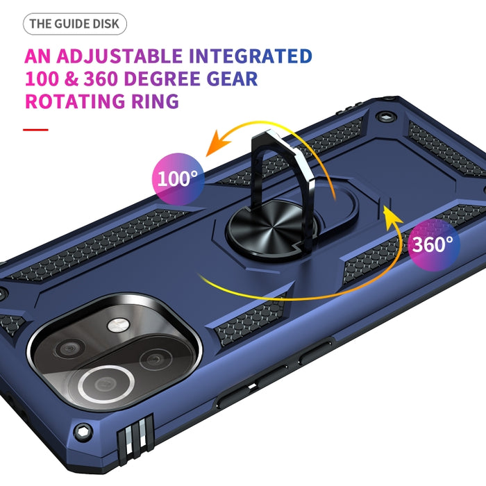 Funda protectora de TPU + PC a prueba de golpes con soporte giratorio de 360 grados, For Xiaomi Mi 11 Lite 5G