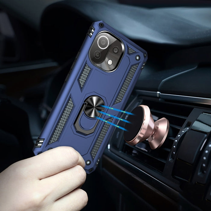 Funda protectora de TPU + PC a prueba de golpes con soporte giratorio de 360 grados, For Xiaomi Mi 11 Lite 5G