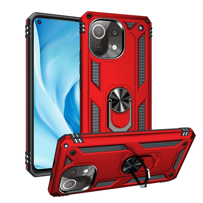 Funda protectora de TPU + PC a prueba de golpes con soporte giratorio de 360 grados, For Xiaomi Mi 11 Lite 5G