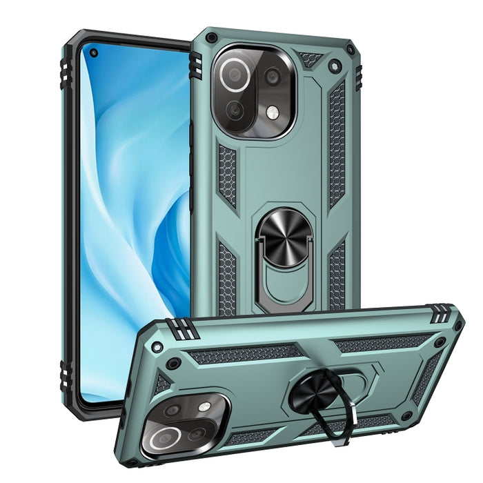 Funda protectora de TPU + PC a prueba de golpes con soporte giratorio de 360 grados, For Xiaomi Mi 11 Lite 5G