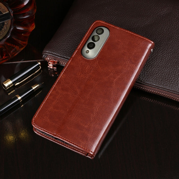 idewei Crazy Horse Texture Horizontal Flip Funda de cuero con soporte y ranuras para tarjetas y billetera, For Honor X20 SE, For Nokia X10 / X20